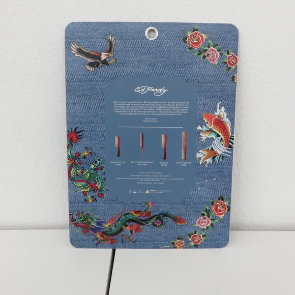 (#K-1) Ed Hardy 4 pc Professional Comb Set - Picture 4 of 4